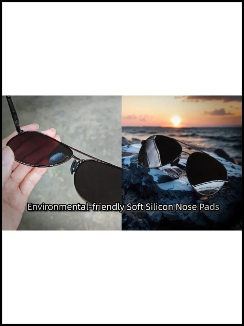 Polarized Aviator Sunglasses UV400 Protection Driving Outdoor